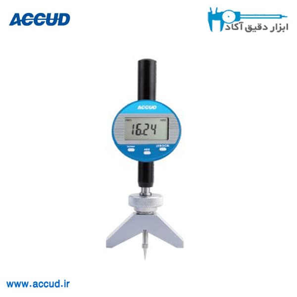 عمق سنج دیجیتال شیار سطح 25-0 میلی متر Accud (اکود با گارانتی شرکتی) مدل 196-001-11