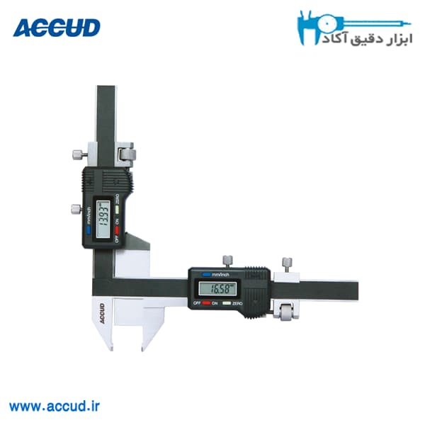 کولیس چرخ دنده دیجیتال 50-5 میلی متر Accud (اکود با گارانتی شرکتی) مدل 156-002-11