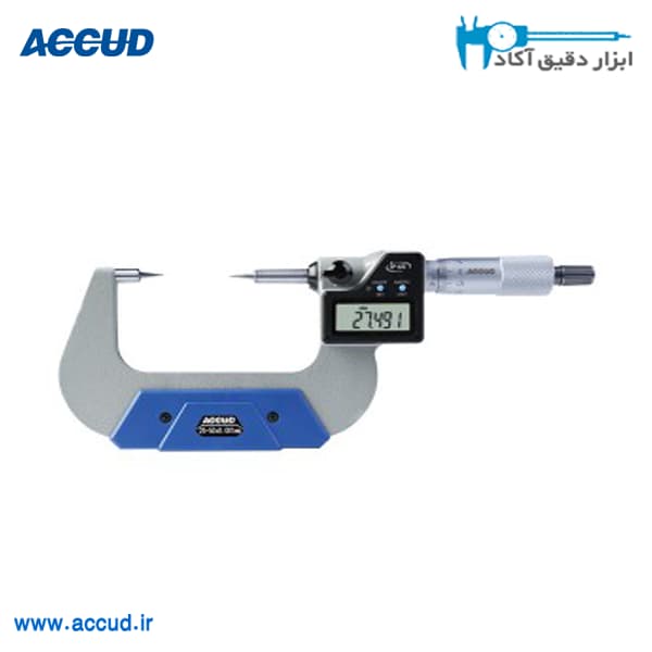 میکرومتر دیجیتال فک سوزنی 100-75 میلی متر Accud (اکود با گارانتی شرکتی) مدل 317-004-03