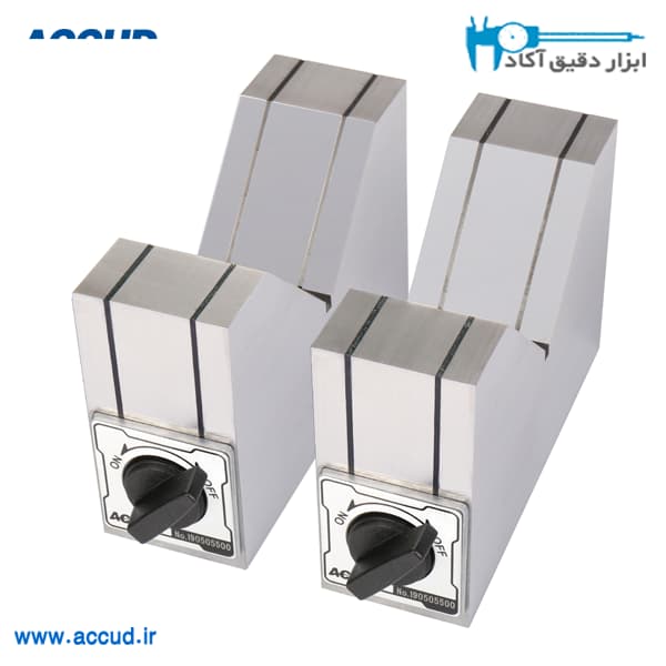 وی بلاک مگنتی جفت 70*40*50 میلی متر Accud (اکود با گارانتی شرکتی) مدل 635-070-01