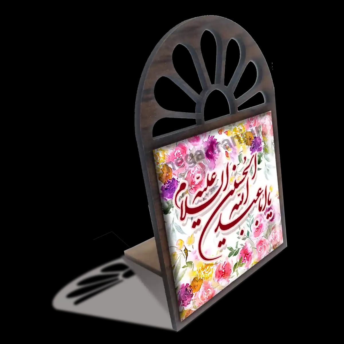 تندیس کاشی پنجره ای یا اباعبدالله الحسین علیه السلام مدل 2F 30 — تصویر ۳