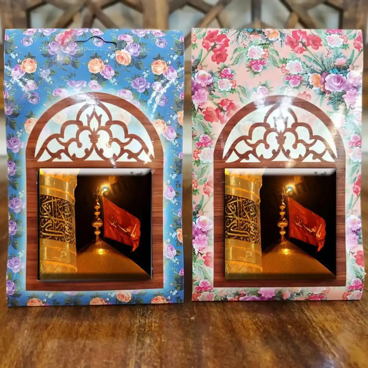 تندیس کاشی پنجره ای حرم امام حسین (ع) مدل 2F 8 — تصویر ۴