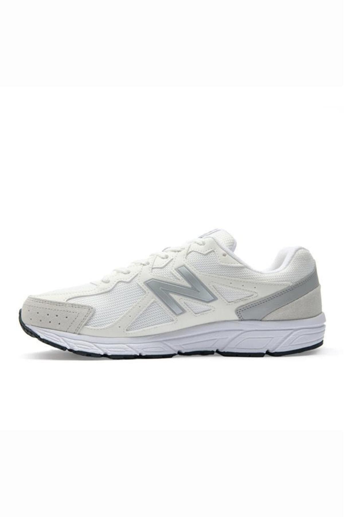 کفش اسنیکر نیو بالانس مردانه چرم سفید بیسیک راسته اسپرت | New Balance ML565NVY TR — تصویر ۳