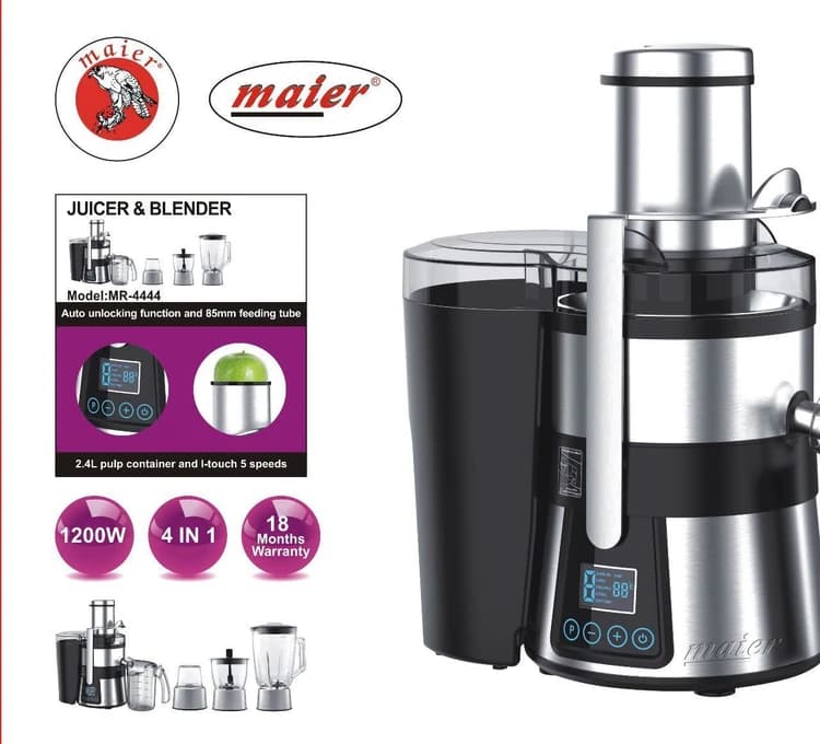 آبمیوه گیر 4 کاره مایر مدل MR-4444