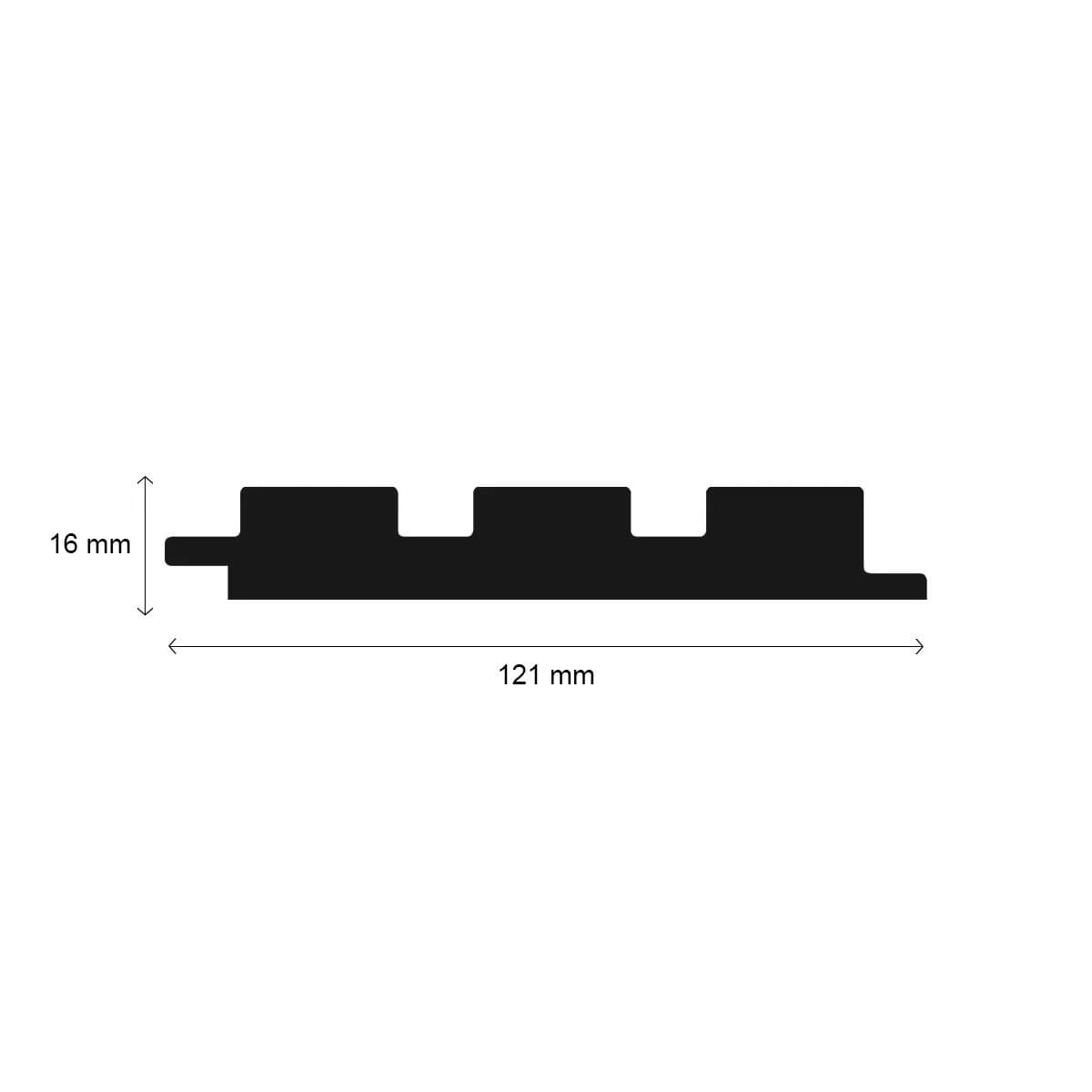 پروفیل MDF دیواری AGT مدل LB-3841 کد 726 — تصویر ۵