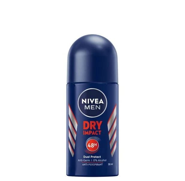 مام رول نیوا مدل nivea men dry impact حجم ۵۰ میل — تصویر ۲
