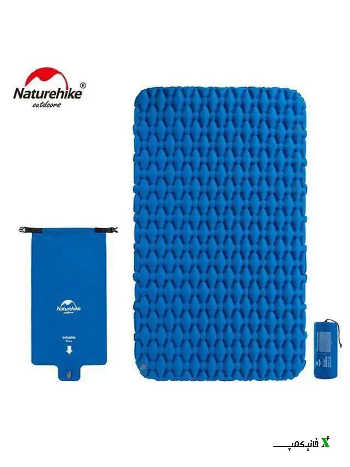 زیرانداز کیسه خواب ۲نفره نیچرهایک مدل NH19Z055-P FC-11 Couple Diamond Thick — تصویر ۲