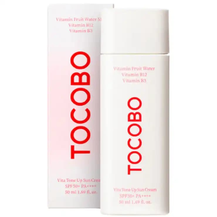 کرم ضد آفتاب و روشن کننده پوست ویتا تون آپ توکوبو 50میل TOCOBO Vita Tone Up Sun Cream