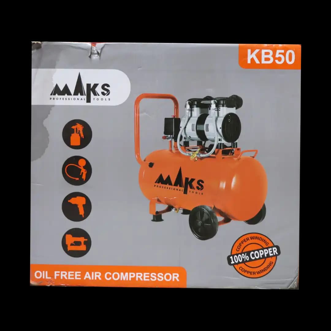 کمپرسور باد 50 لیتری سایلنت مکث (مکس) مدل KB50 — تصویر ۲