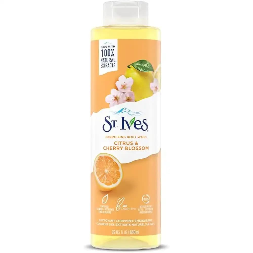 شامپو بدن سنت ایوز با رایحه مرکبات و شکوفه گیلاس 650 میل St. Ives Citrus & Cherry Blossom Body Wash