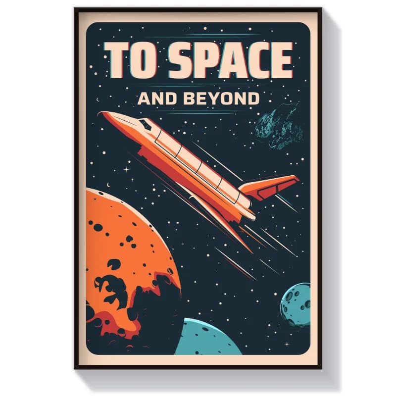 تابلو و پوستر فضا To space and beyond