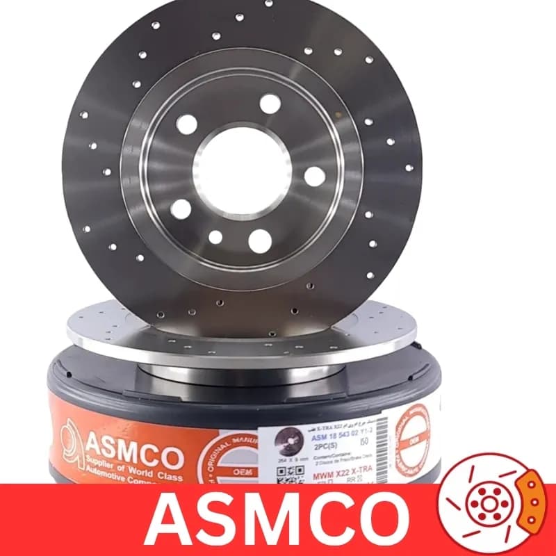 دیسک چرخ عقب ام وی ام MVM X22 سوراخ دار برند آسمکو ASMCO