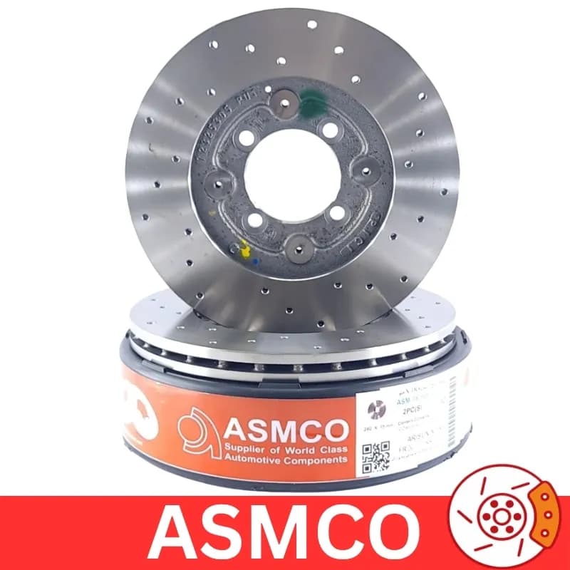 دیسک چرخ جلو پیکان وانت ABS سوراخ دار برند آسمکو ASMCO