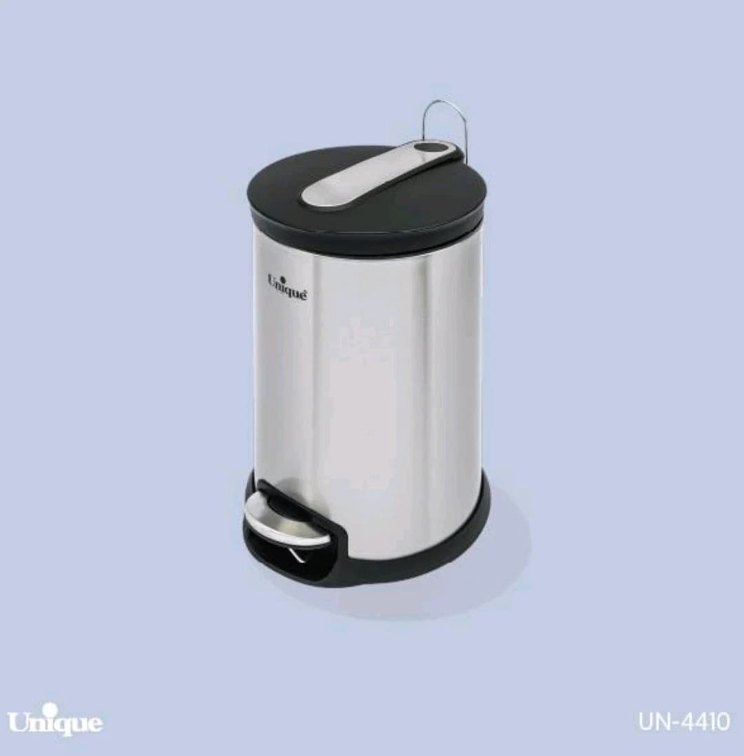 سطل زباله 5لیتر استیل با آرام بند یونیک کد UN-4410 — تصویر ۲