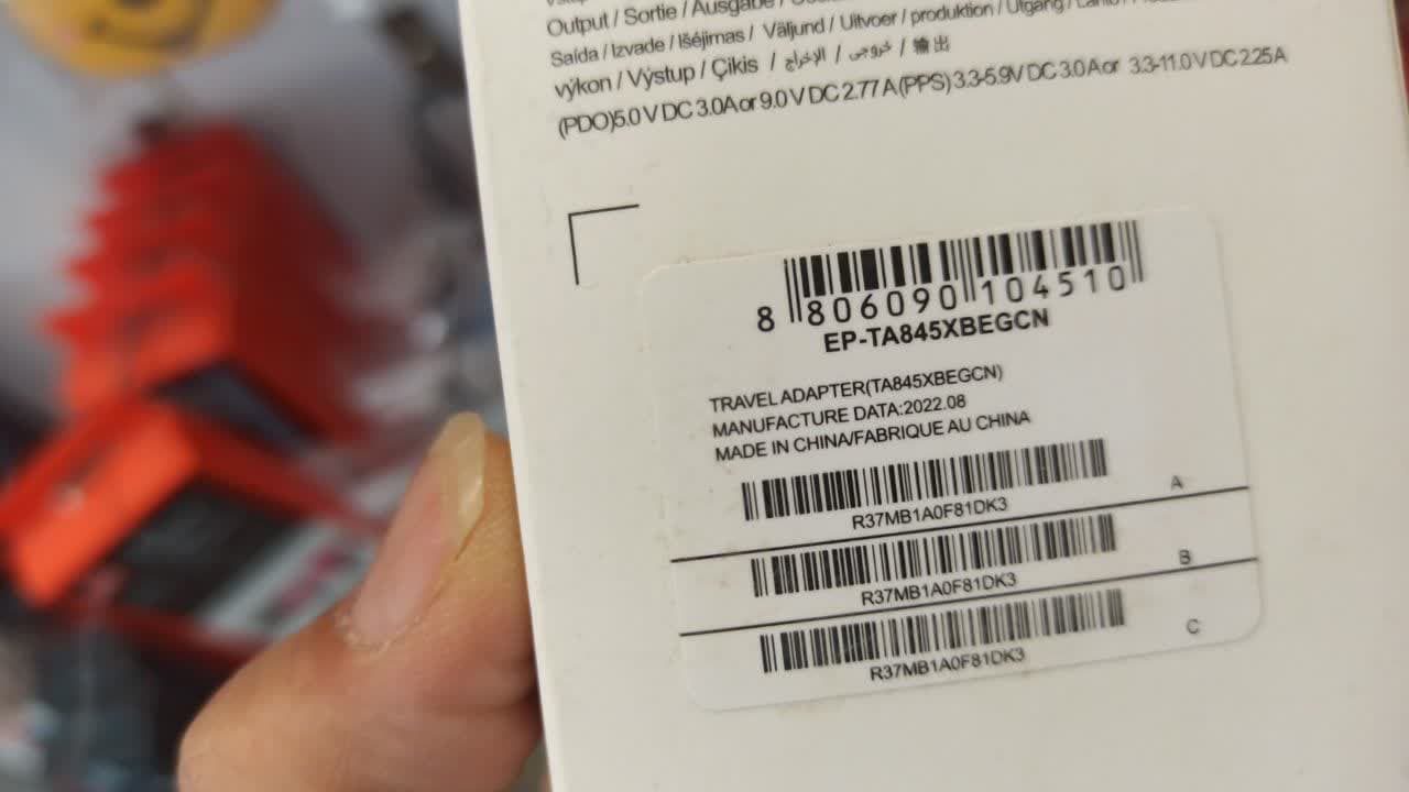 کله شارژ آداپتور 45W PD Adaptor USB-C SAMSUNG اویتنام اورجینال — تصویر ۵