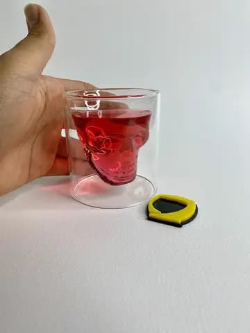 لیوان دوجداره اسکلتی کوچک