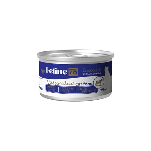 کنسرو گربه بالغ فیلاین نچرال گوشت گاو Feline وزن 75 گرم