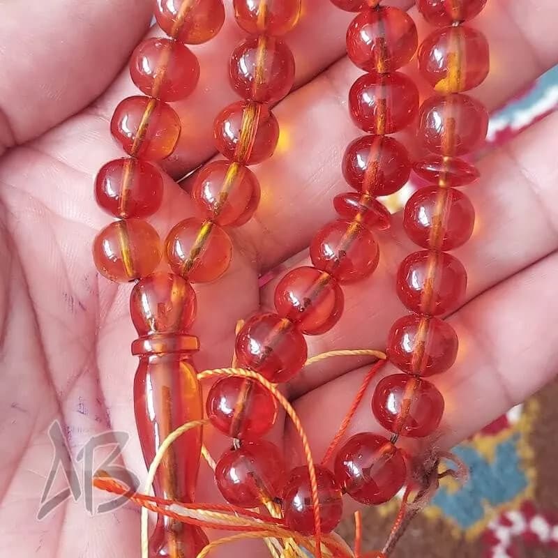 تسبیح سندلوس 33 دانه کد 957 بودار تراش گرد رنگ بسیار زیبا آقابزرگ — تصویر ۴