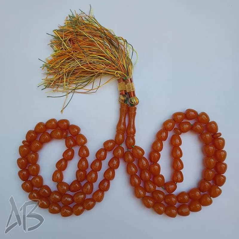 تسبیح سندلوس اصل کد 952 بودار 45 دانه تراش اشکی گلابی آقابزرگ — تصویر ۶