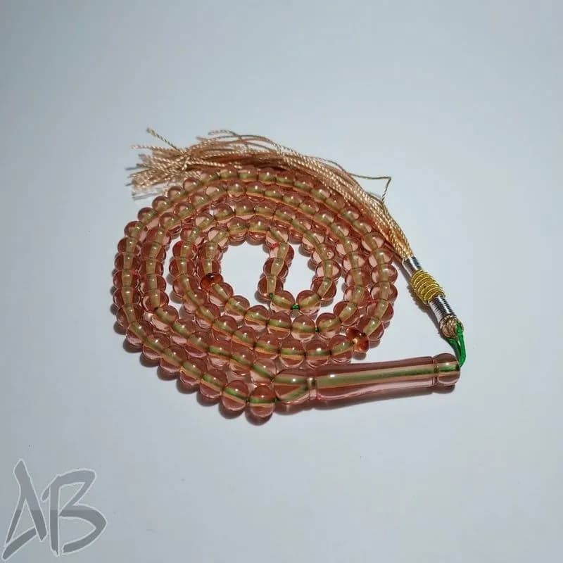 تسبیح سندلوس صددانه (101 دانه) بودار گرد ریز و بسیار خوشرنگ کد 906 آقابزرگ — تصویر ۶