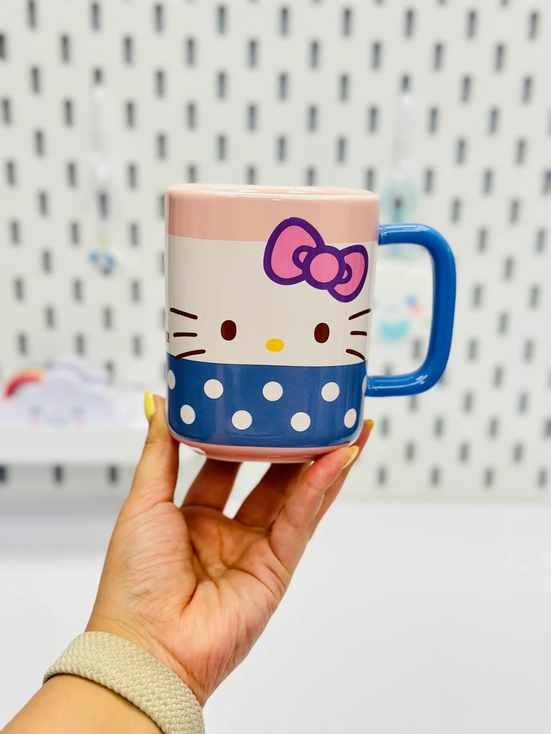 ماگ سرامیکی کیتی کیوت صورتی آبی KITTY
