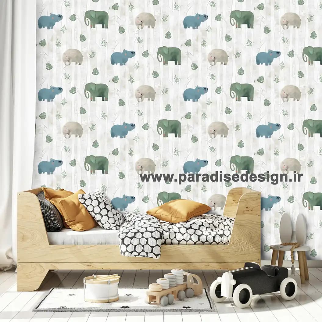 کاغذ دیواری حیوانات جنگل کد D44