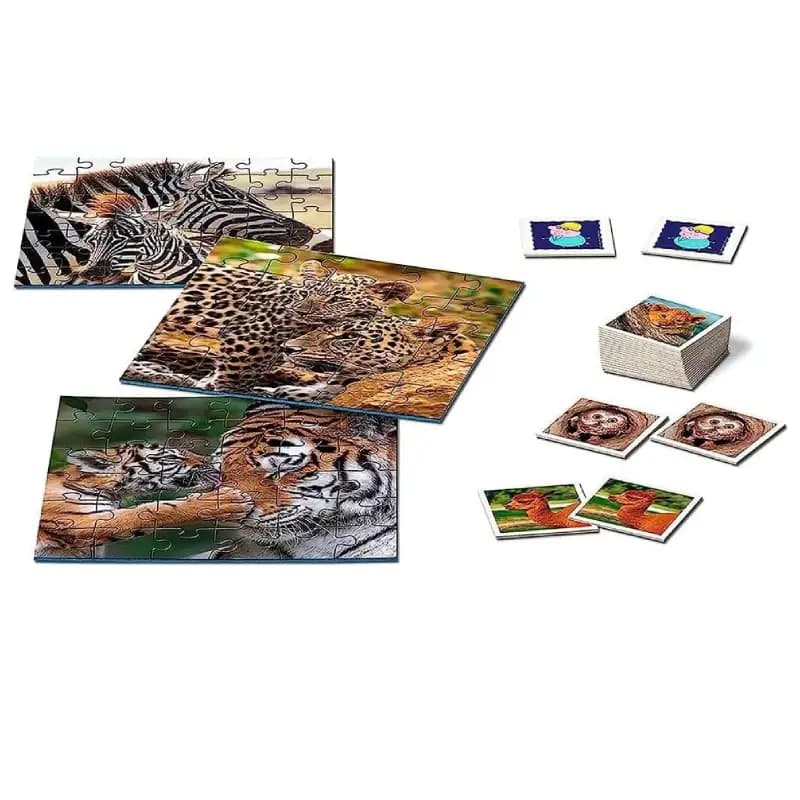 بازی فکری رونزبرگر مدل baby animals 3 puzzle memory کد20996 — تصویر ۲