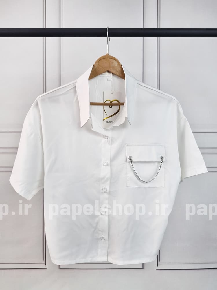 شومیز کراپ زنجیردار پشت کش — تصویر ۶
