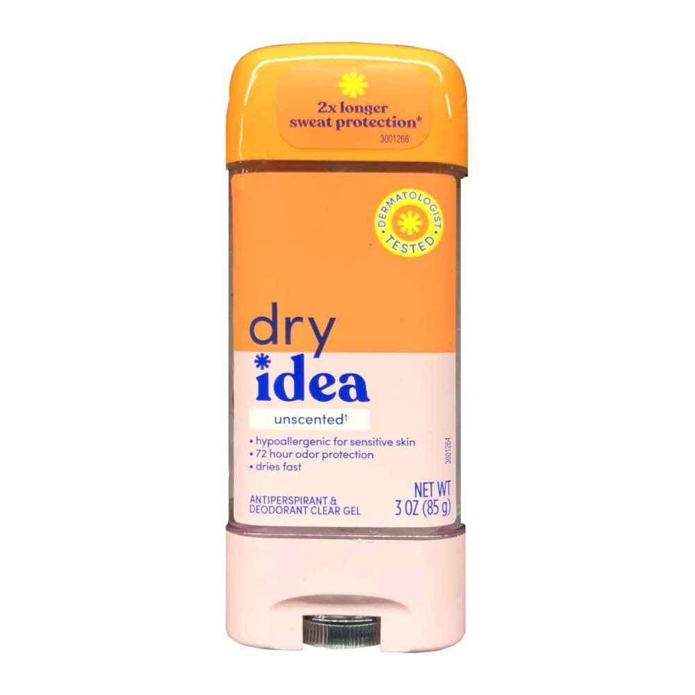 مام ژل ضدتعریق 72 ساعته بدون رایحه درای آیدیا 85 گرم (Dry Idea Unscented Sweat Protection 85g) — تصویر ۲