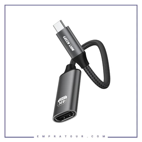 کابل تبدیل USB-C به HDMI گرین لاین GN4KCTHDMIBK — تصویر ۸