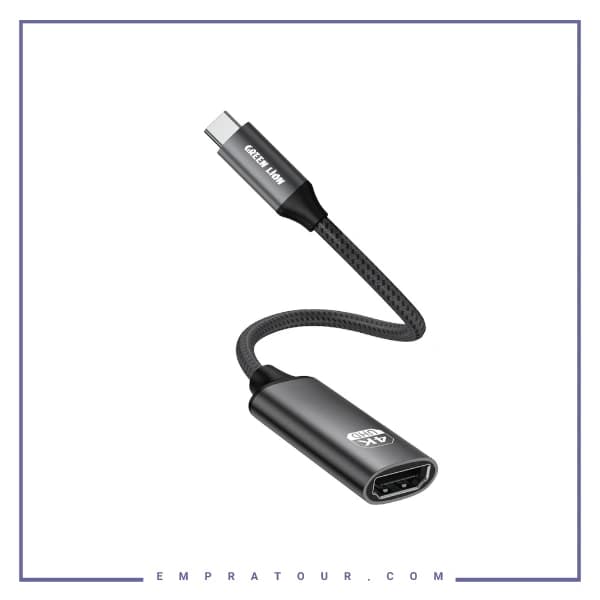 کابل تبدیل USB-C به HDMI گرین لاین GN4KCTHDMIBK — تصویر ۵