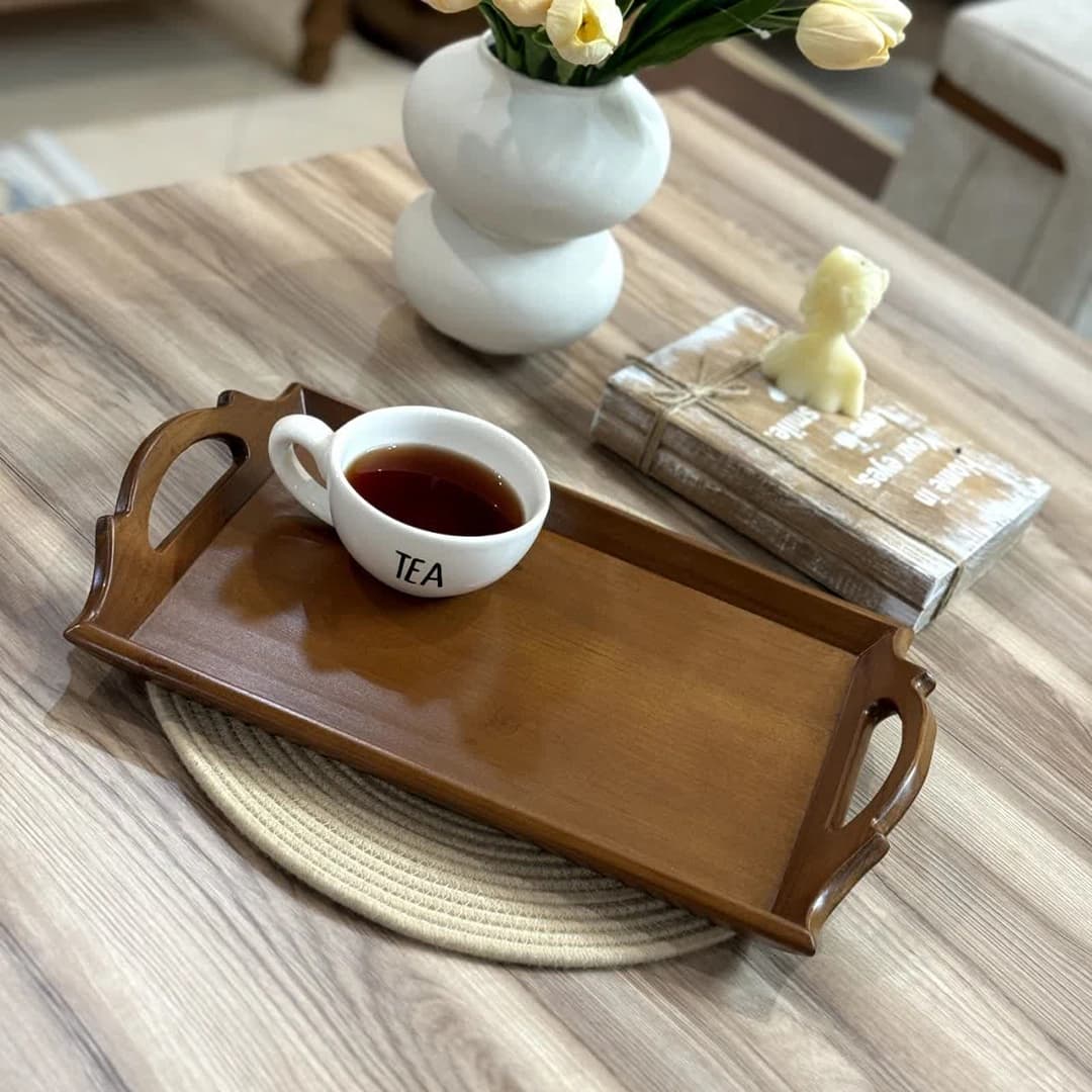 سینی دسته دالبر چوبی — تصویر ۵