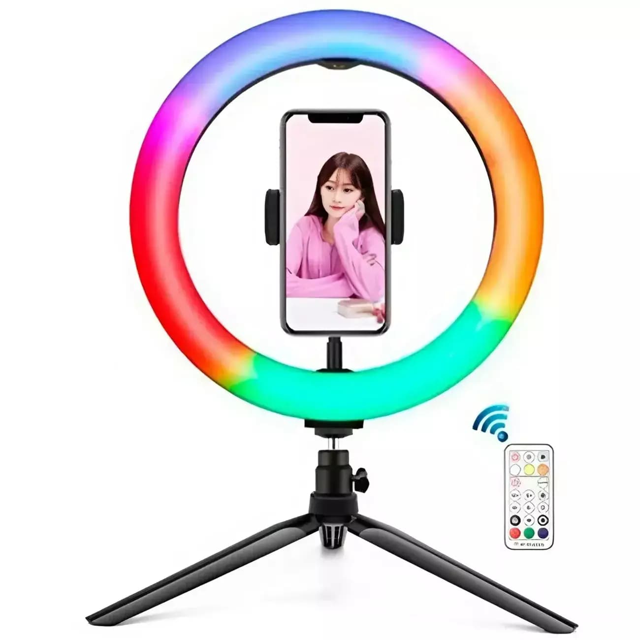 رینگ لایت 8 اینچی و پایه موبایل ایکس او XO BGD002/SMN-8 — تصویر ۵