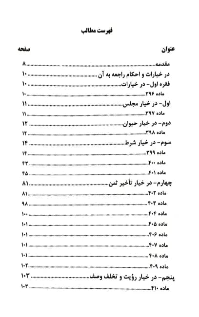 خیارات در قانون و رویه قضایی — تصویر ۳