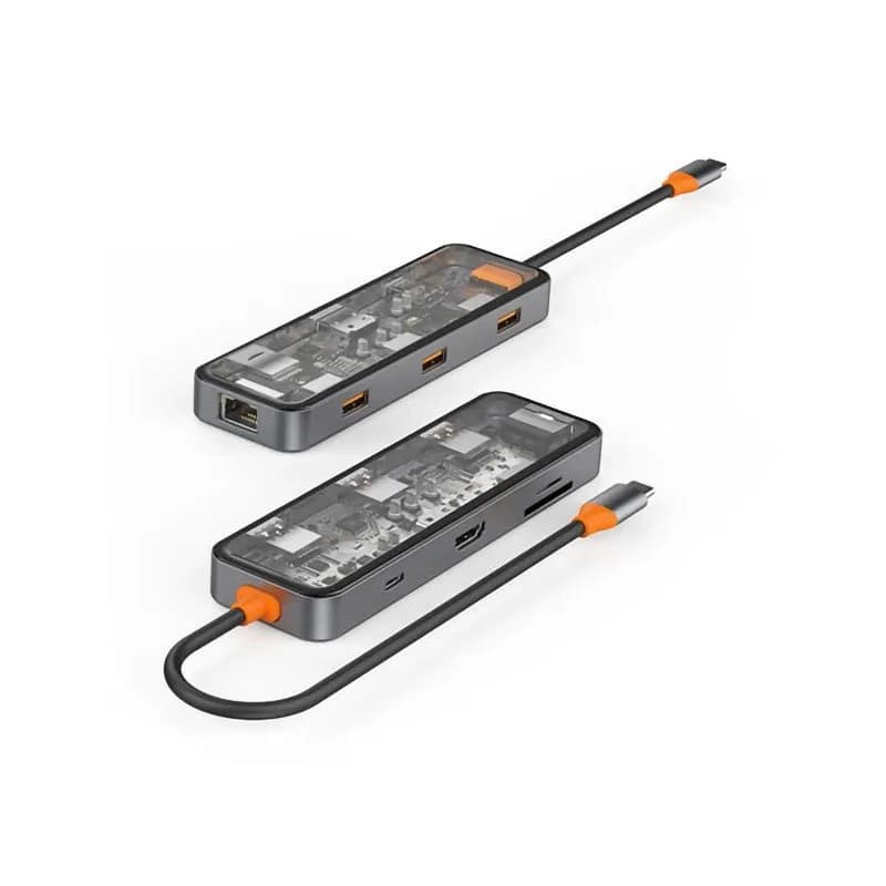 هاب 8 پورت بیوا Biva HUB-03 Type-C 8 in 1 Docking Station — تصویر ۶