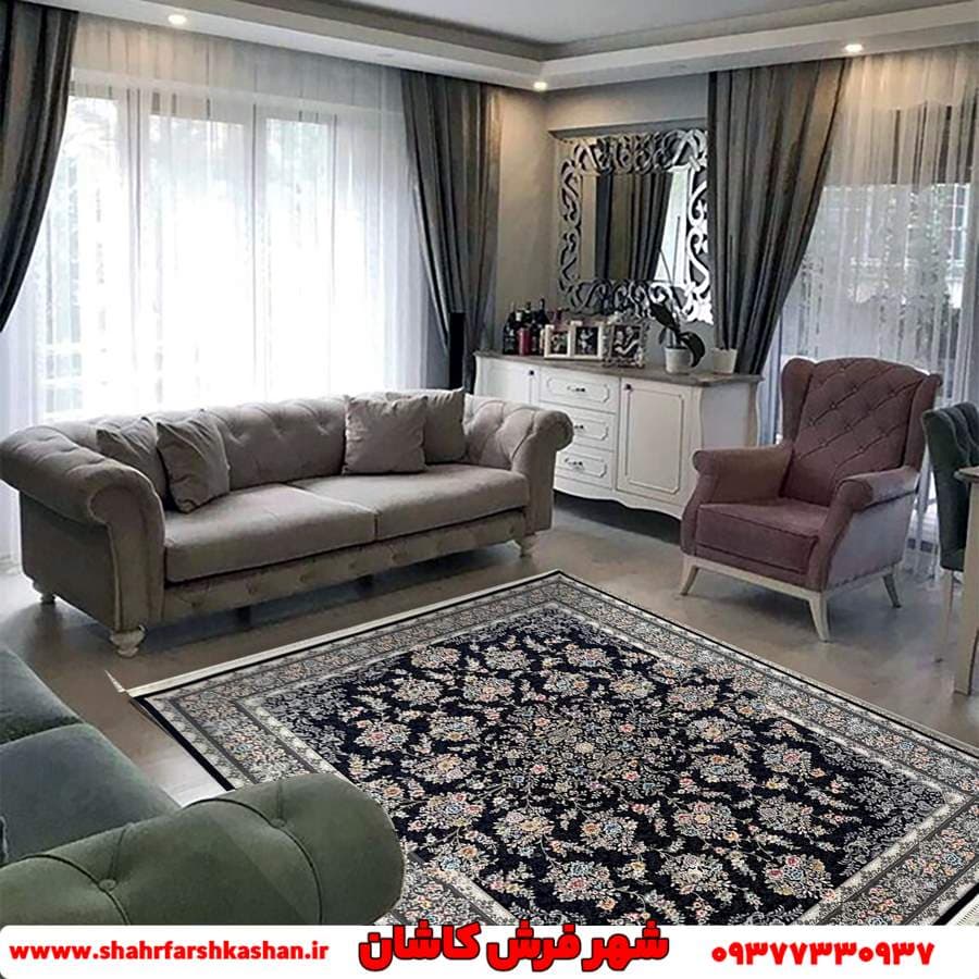 1200 شانه افشان سرمه ای طلاکوب نورسا
