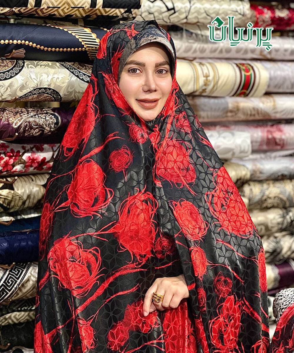 چادر رنگی قواره ژاکارد ابریشم 22