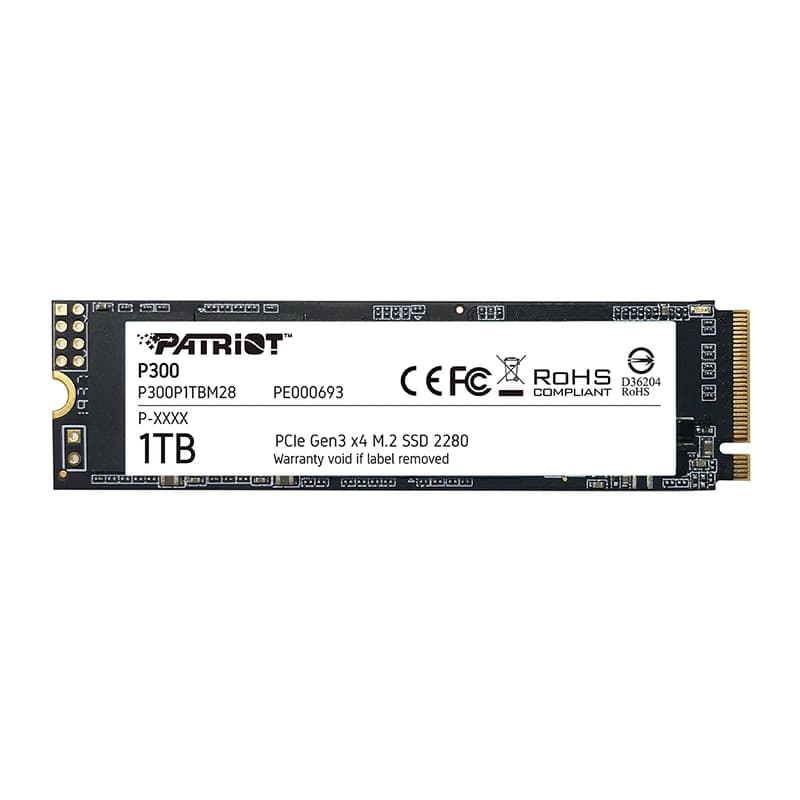 اس اس دی اینترنال پتریوت (Patriot) مدل ™P300 M2 PCIe Gen3 X4 NVMe با ظرفیت 128 گیگابایت — تصویر ۵