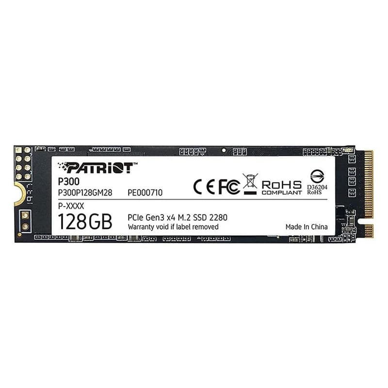 اس اس دی اینترنال پتریوت (Patriot) مدل ™P300 M2 PCIe Gen3 X4 NVMe با ظرفیت 128 گیگابایت