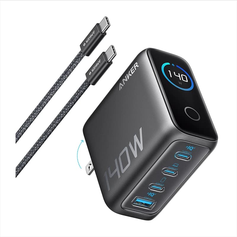 شارژر دیواری انکر (Anker) مدل B2697 با توان 140 وات – استوک