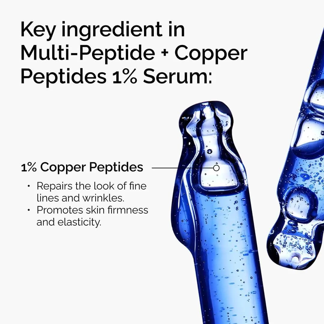 سرم ضدچروک پپتیدی The Ordinary Multi-Peptide + Copper Peptides 1% | 30ml — تصویر ۲