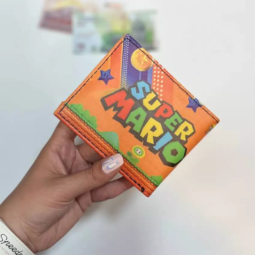 کیف پول چرمی طرح سوپر ماریو Super Mario Orange — تصویر ۳