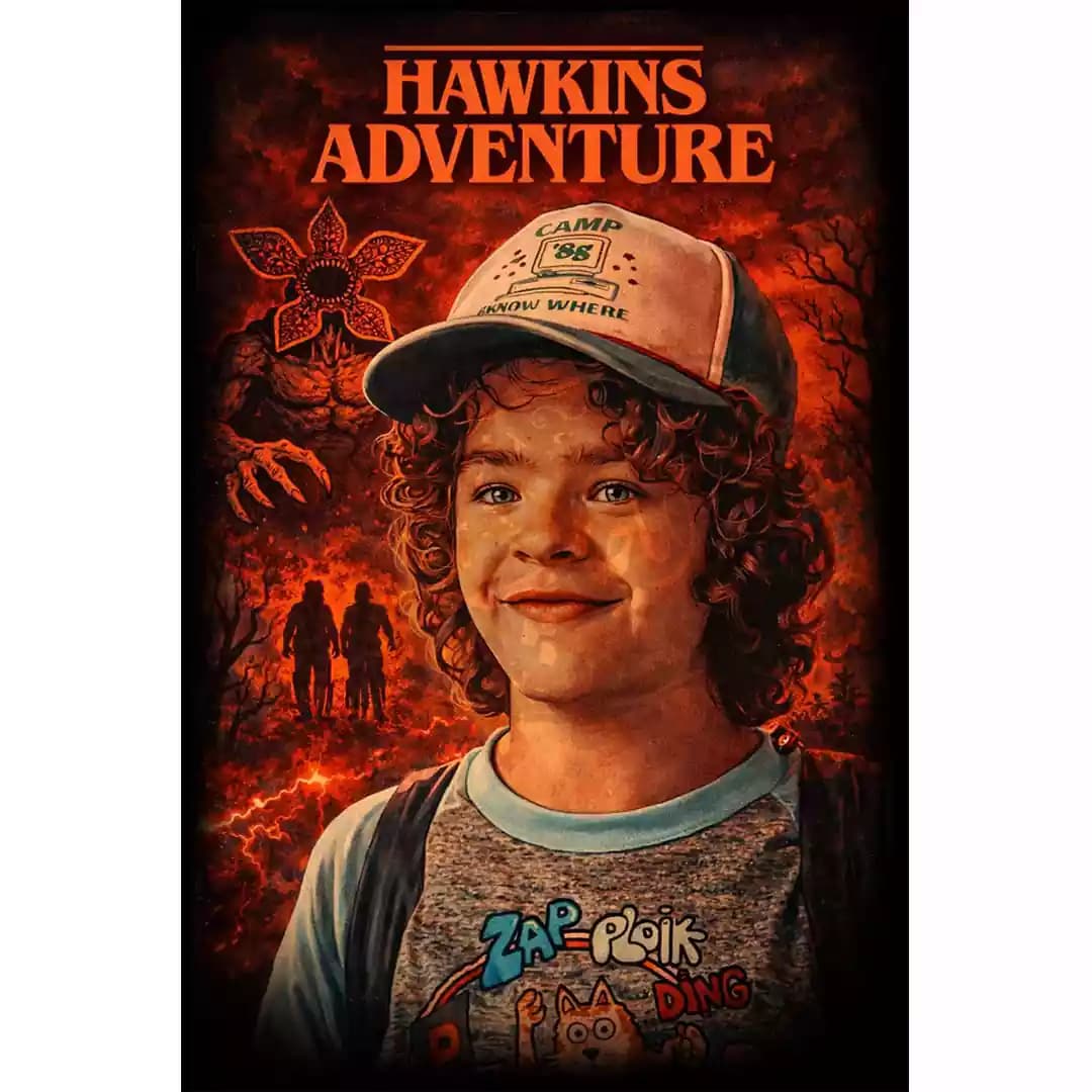 پوستر هل فایر کلاب Stranger Things Dustin