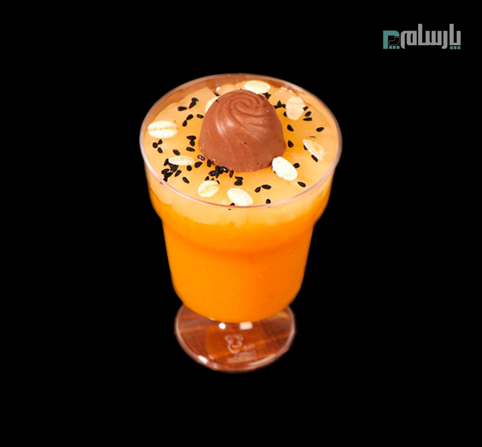 مینی لیوان کریستالی شاینا 90 سی سی شفاف درب دار برنا