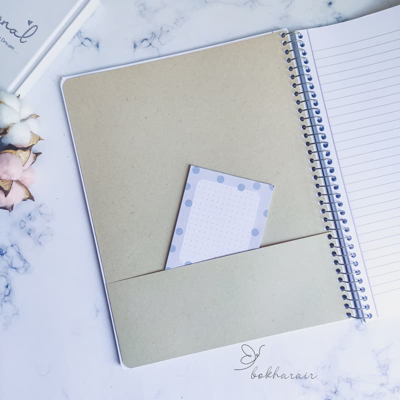 دفتر 200 برگ خطدار رحلی سم پرفراژ دار کد 02 — تصویر ۵