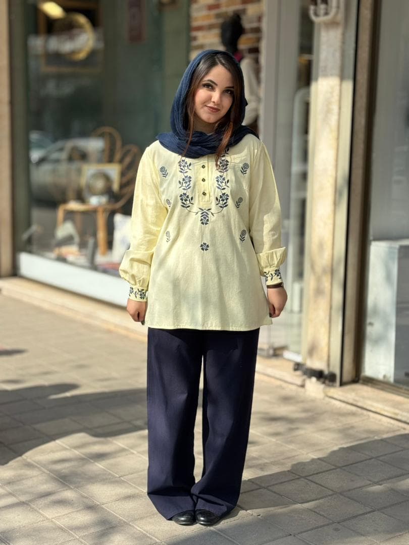 ست دوتیکه مانیدا لیمویی سورمه ای