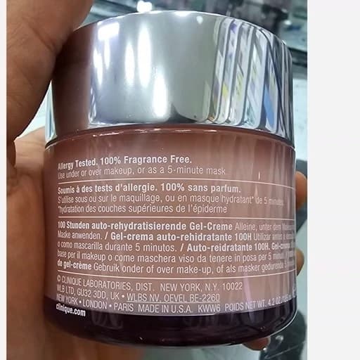 آبرسان 100 ساعته کلینیک اورجینال 125 میل آبرسان و مرطوب کننده بسیار قوی و شفاف کننده و جوانساز پوستهای صورت ضد پیری و ضد — تصویر ۴