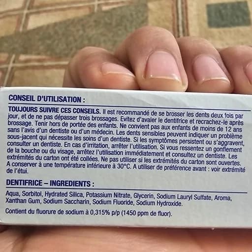 خمیر دندان Sensodyne ساخته شرکت Haleon (در اتحادیه اروپا) محافظت از مینای دندان، جلوگیری از پوسیدگی حجم 75 میل — تصویر ۳