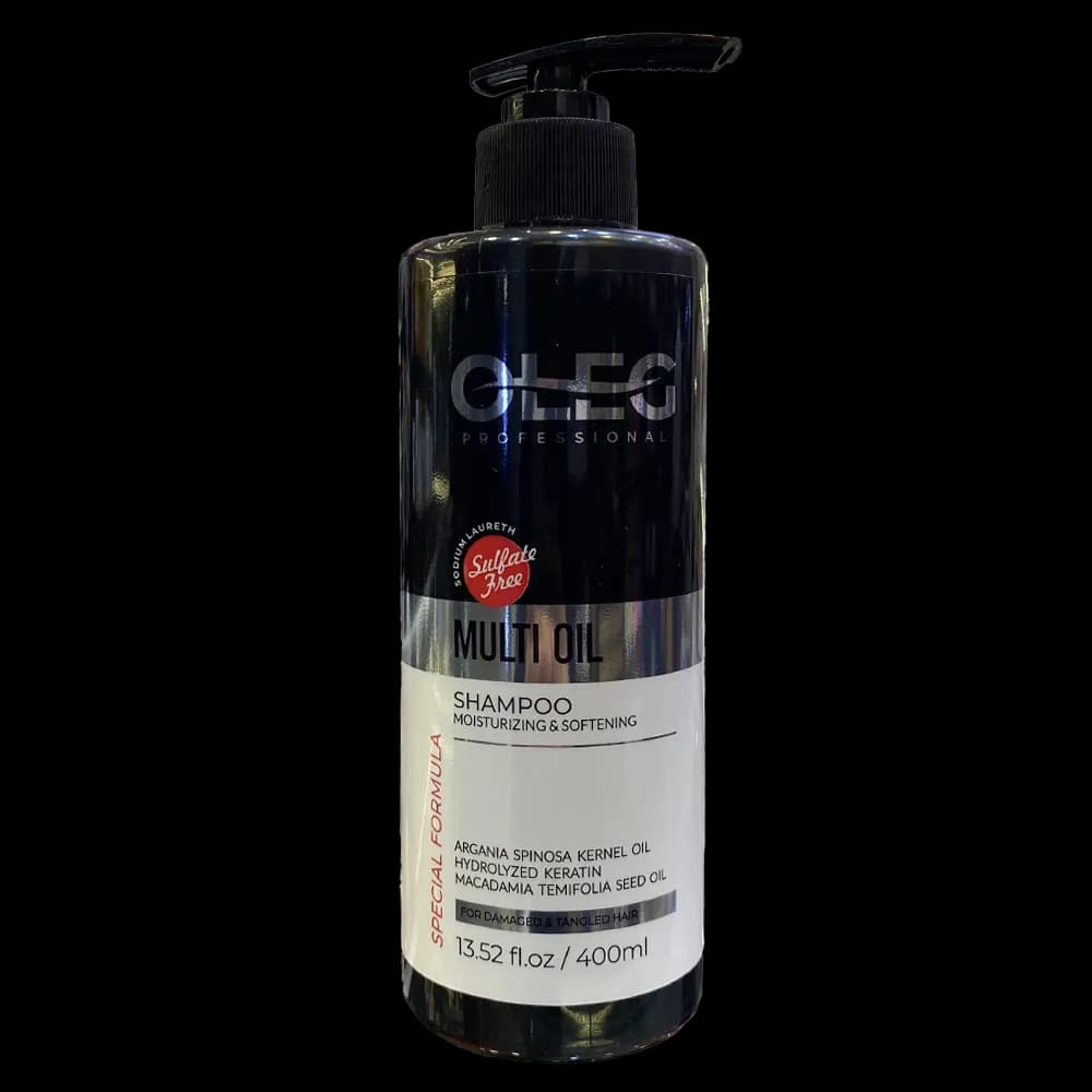 شامپو نرمکننده و مرطوبکننده اولگ OLEG مدل Multi Oil حجم 400 میل | آبرسان، لطافتبخش و تقویتکننده مو