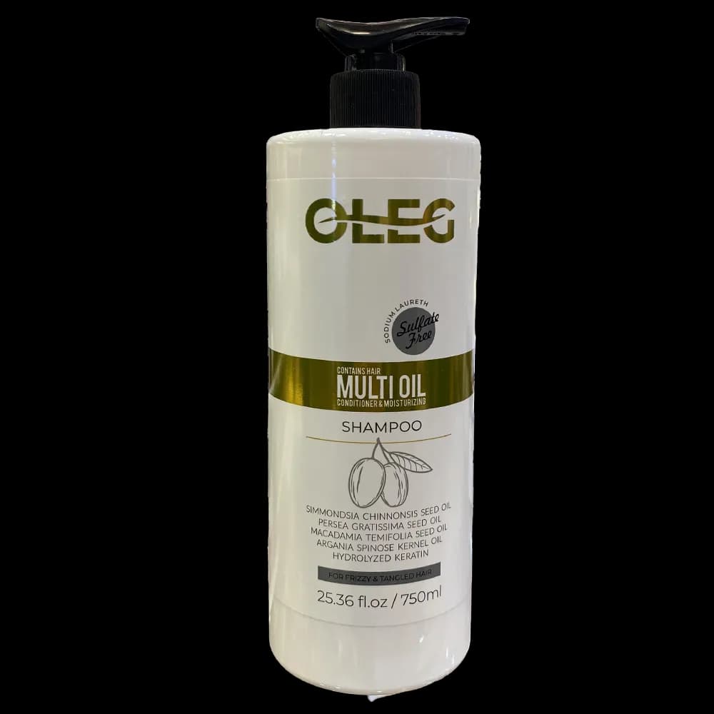شامپو مولتی اویل اولگ OLEG Multi Oil بدون سولفات حجم 400 میلی لیتر | تغذیه کننده و ترمیم کننده مو